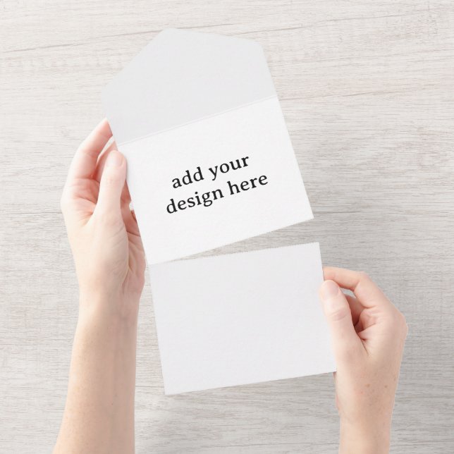 Create Your Own Simple Custom High Definition   All In One Invitation (Tearaway)