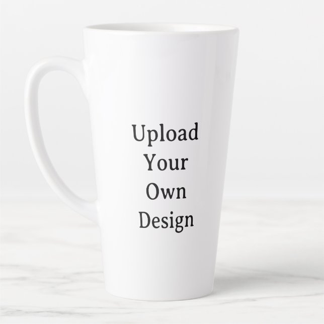 Create Your Own Simple Custom Large 17oz Latte Mug (Left)
