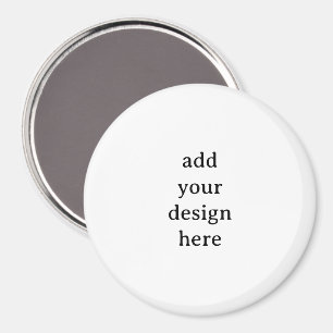 Create Your Own Simple Custom Large 3 Inch Circle  Magnet
