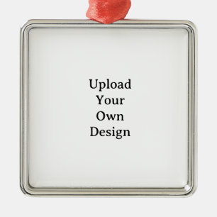 Create Your Own Simple Custom Premium Square  Metal Tree Decoration