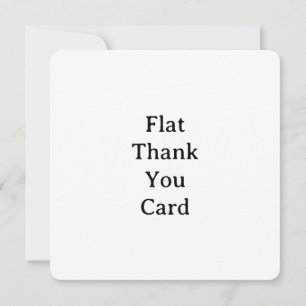 Create Your Own Simple Custom Rounded 5.25"x5.25" Thank You Card