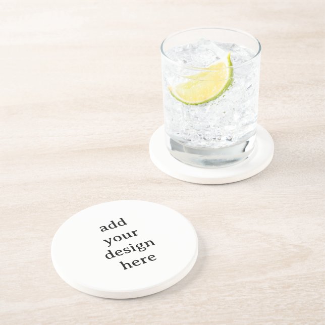 Create Your Own Simple Custom Sandstone Coaster (Side)