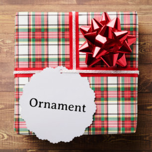 Create Your Own Simple Custom Scalloped Tree Decoration Card