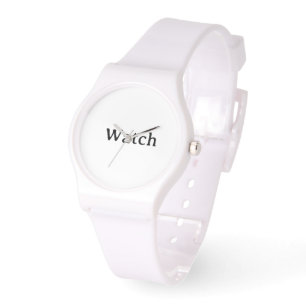 Create Your Own Simple Custom Silicone Strap White Watch