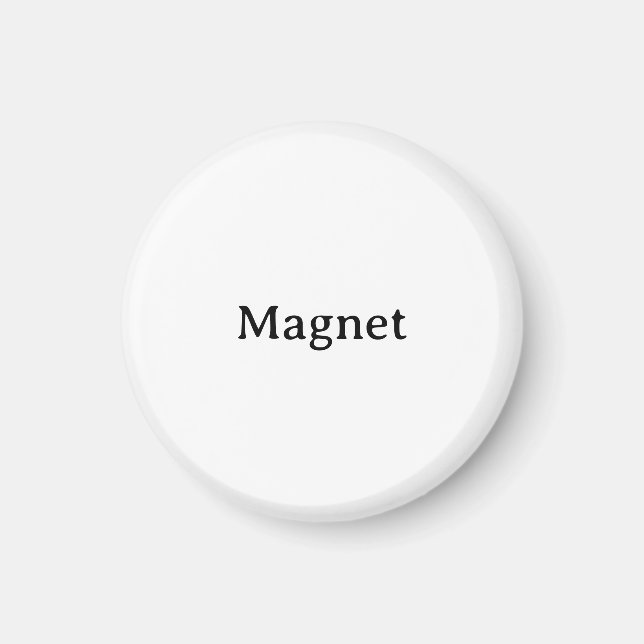 Create Your Own Simple Custom Small 1¼ Inch Circle Magnet (Front)