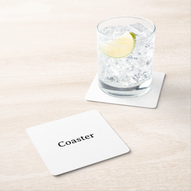 Create Your Own Simple Custom Square Paper Coaster (Insitu)
