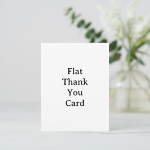 Create Your Own Simple Custom Squared 4.25" x 5.5" Thank You Card