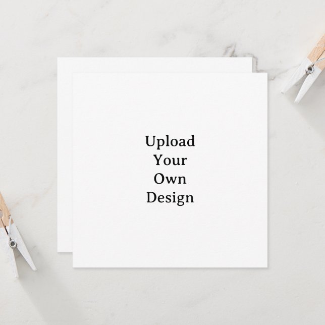 Create Your Own Simple Custom Squared 5.25"x5.25" Invitation (Front/Back In Situ)