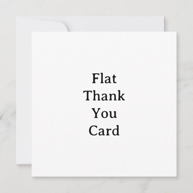 Create Your Own Simple Custom Squared 5.25"x5.25" Thank You Card (Front)