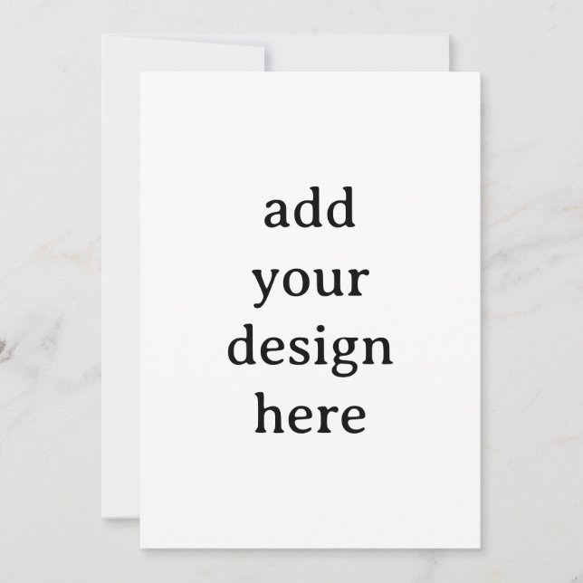 Create Your Own Simple Custom Squared 5" x 7" Invitation (Front)