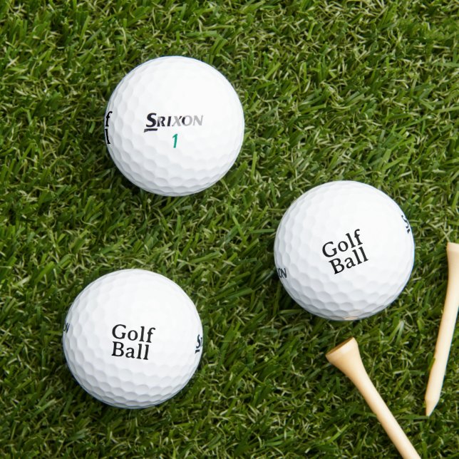 Create Your Own Simple Custom Srixon Soft Feel 13 Golf Balls (Insitu Grass)