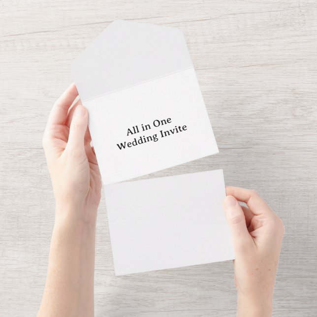 Create Your Own Simple Custom Standard  All In One Invitation (Tearaway)