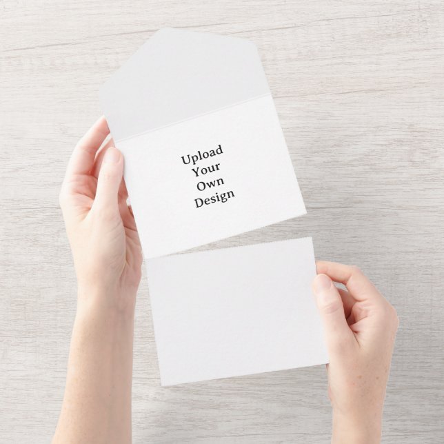 Create Your Own Simple Custom Standard  All In One Invitation (Tearaway)