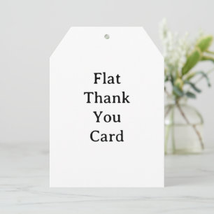 Create Your Own Simple Custom Tag 5" x 7" Thank You Card