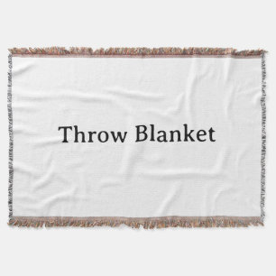 Create Your Own Simple Custom Throw Blanket