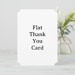 Create Your Own Simple Custom Ticket 5" x 7" Thank You Card