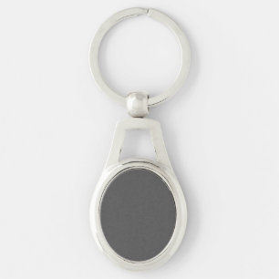 Create Your Own simple dark gray Key Ring