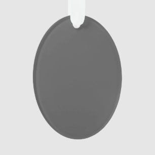 Create Your Own simple dark gray Ornament