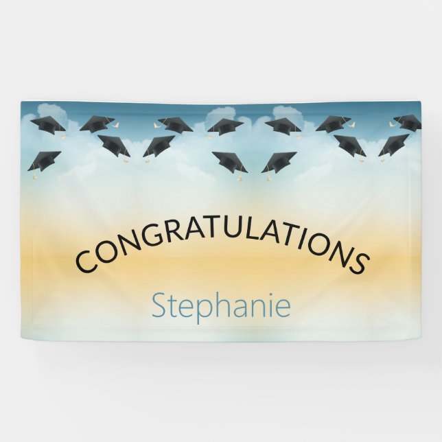 Create Your Own Simple Graduation Congratulations Banner (Horizontal)