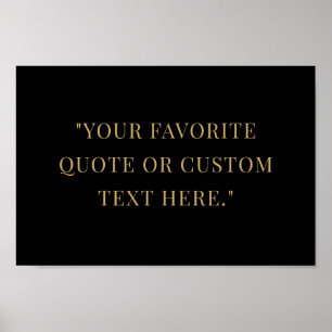 Create Your Own Simple Modern Custom Quote Poster