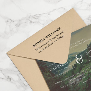 Create Your Own Simple Modern Return Address Rubber Stamp