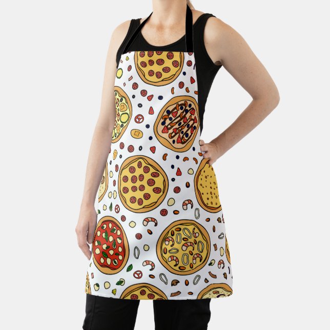 Create Your Own Simple Pizza print Apron (Insitu)