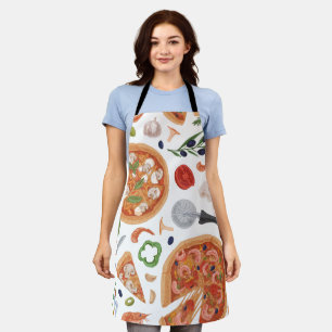 Create Your Own Simple Pizza print Apron