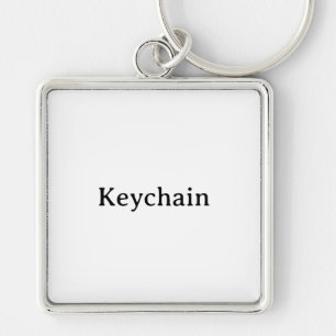 Create Your Own Simple Premium Square Large 2"  Key Ring