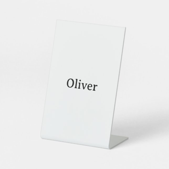 Create Your Own Simple Professional 4" X 6" Pedestal Sign (Front)