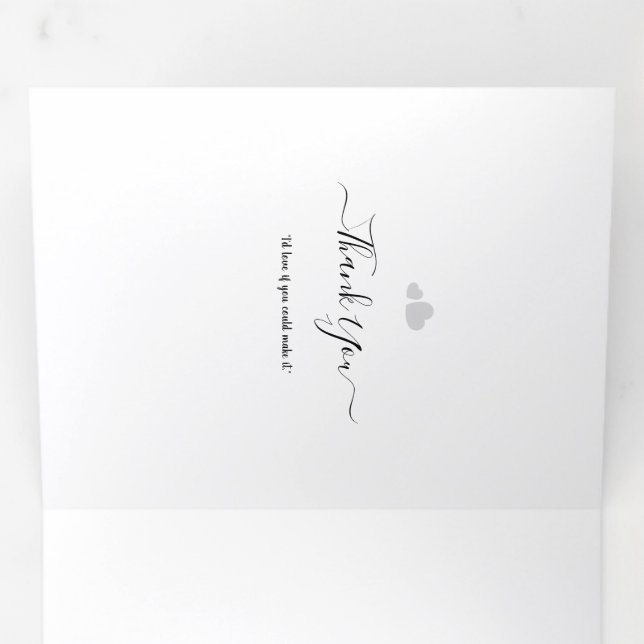Create Your Own Simple Professional 5" x 7" Flat Tri-Fold Card (Inside First)