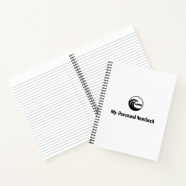 Create Your Own Simple Professional 8.5" x 11"  Notebook (Inside)