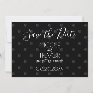 Create Your Own - Simple Retro Polkadots Save The Date