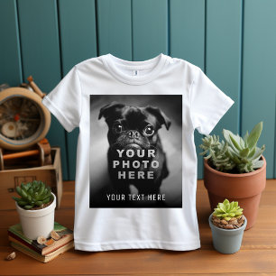 Create Your Own Simple Single Photo & Custom Text T-Shirt