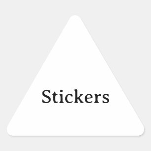 Create Your Own Simple Small 1½" (sheet of 20) Triangle Sticker