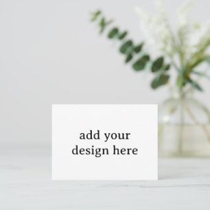 Create Your Own Simple Squared 3.5" x 2.5" Flat Place Card