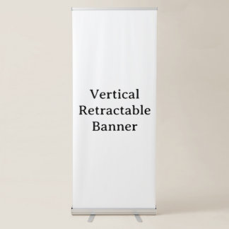 Create Your Own Simple Vertical Retractable Banner
