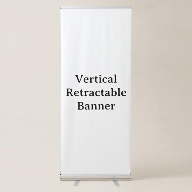 Create Your Own Simple Vertical Retractable Banner (Front)