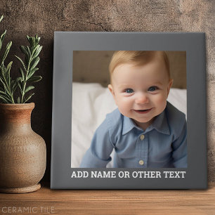 Create Your Own Single Photo Gallery grey border Tile