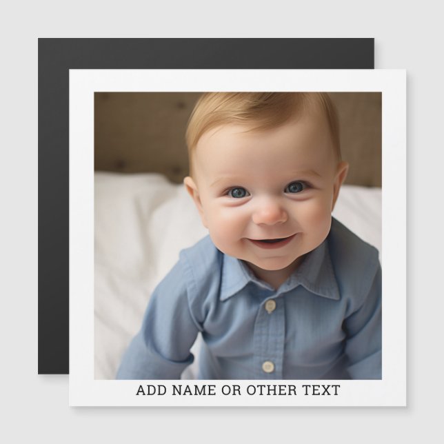 Create Your Own Single Photo Gallery magnet (Front/Back)