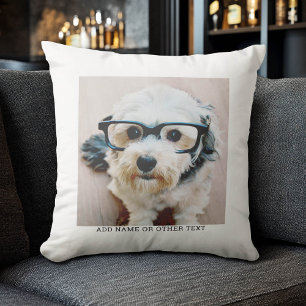 Create Your Own Single Photo Gallery white border Cushion