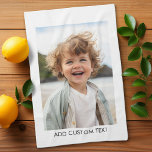 Create Your Own Single Photo Gallery white border Tea Towel<br><div class="desc">Add your favourite selfie or portrait of a friend. Use a photo to create a unique and personal gift. If you need to adjust the pictures,  click on the customise tool to make changes.</div>