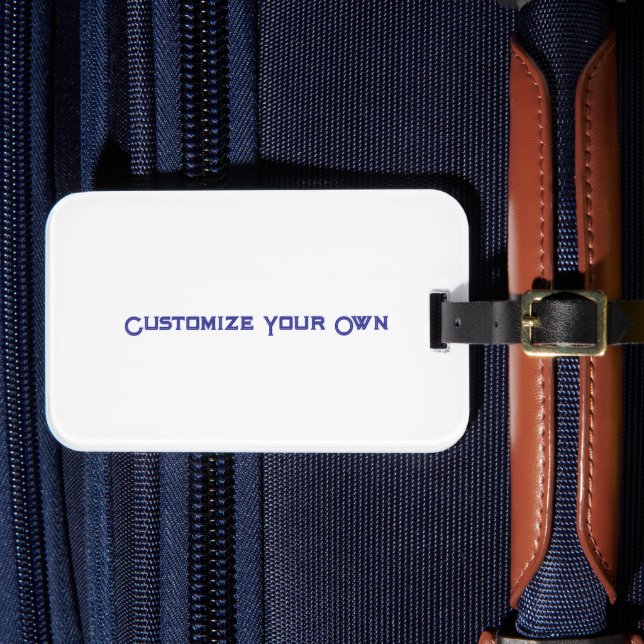 Create Your Own Single-Sided Luggage Tag (Front Insitu 4)