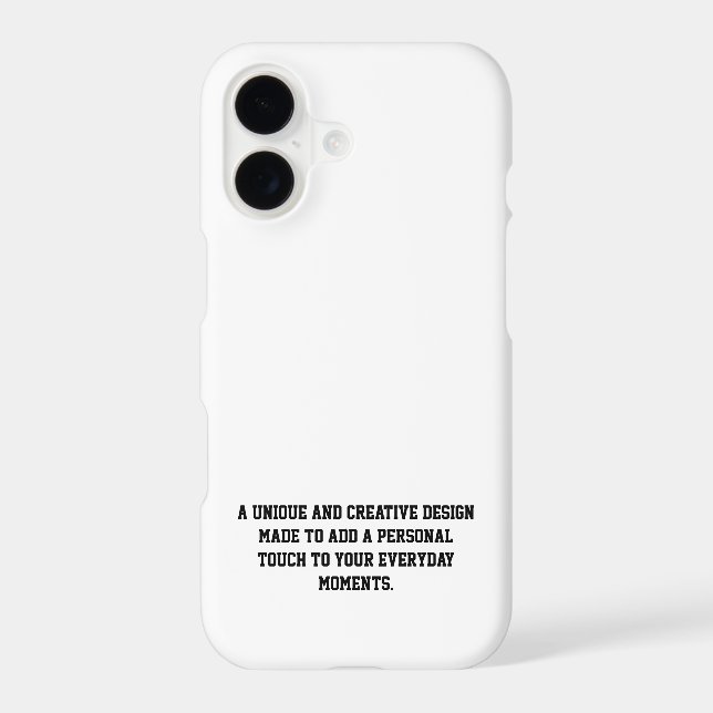 Create Your Own Slim iPhone 17 Case (Back)