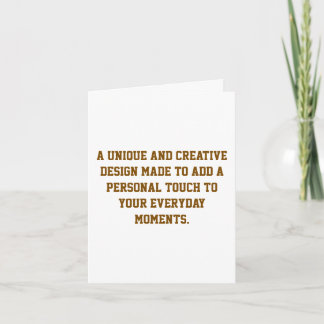 Create Your Own Small 4"x5.6" Folded Greeting Card