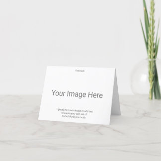 Create Your Own Small 4" x 5.6" Folded Inside Out Thank You Card