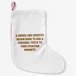 Create Your Own Small Christmas Stocking