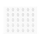 Create Your Own Small Square Clothing Label