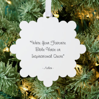 Create Your Own Snowflake Christmas ornaments