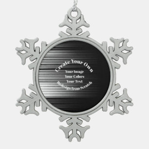 Create Your Own Snowflake Pewter Christmas Ornament
