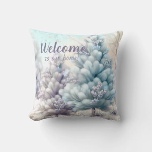 Create Your Own Snowy Fluffy Christmas Trees Cushion